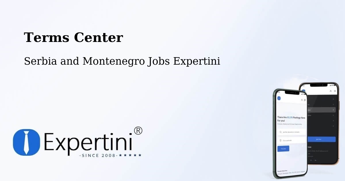 Terms of Service – Westlock - Serbia and Montenegro Jobs Expertini